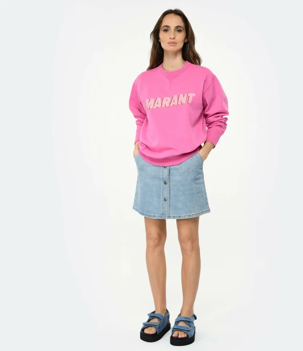 Isabel Marant Sweatshirt Homme Miky Coton Rose 5