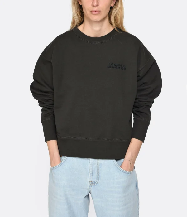 Isabel Marant Sweatshirt Shad Coton Noir Délavé 3