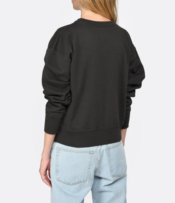 Isabel Marant Sweatshirt Shad Coton Noir Délavé 5