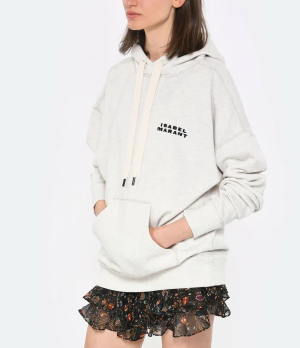 Isabel Marant Sweatshirt Hoodie Scott Coton Écru 4