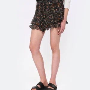 Isabel Marant Short Aboreli Soie Noir 14