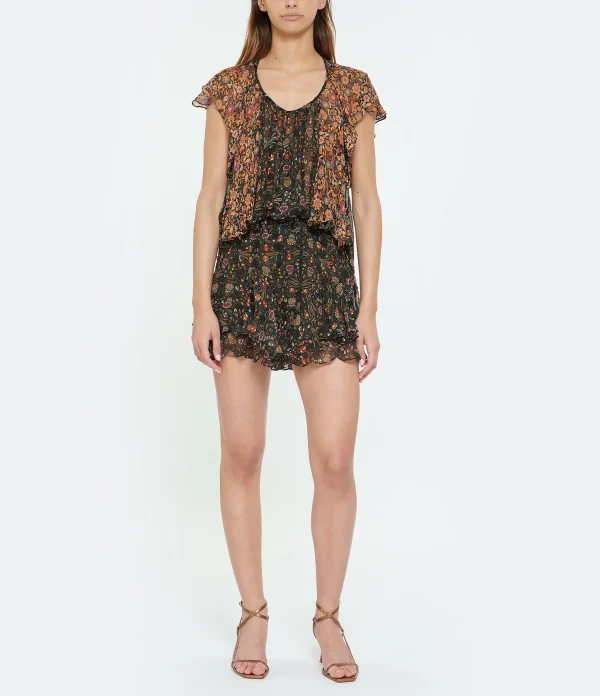 Isabel Marant Short Aboreli Soie Noir 7