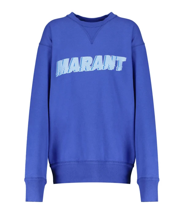 Isabel Marant Sweatshirt Homme Miky Coton Bleu Électrique 1