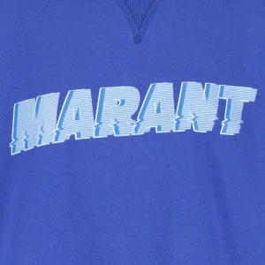 Isabel Marant Sweatshirt Homme Miky Coton Bleu Électrique 9