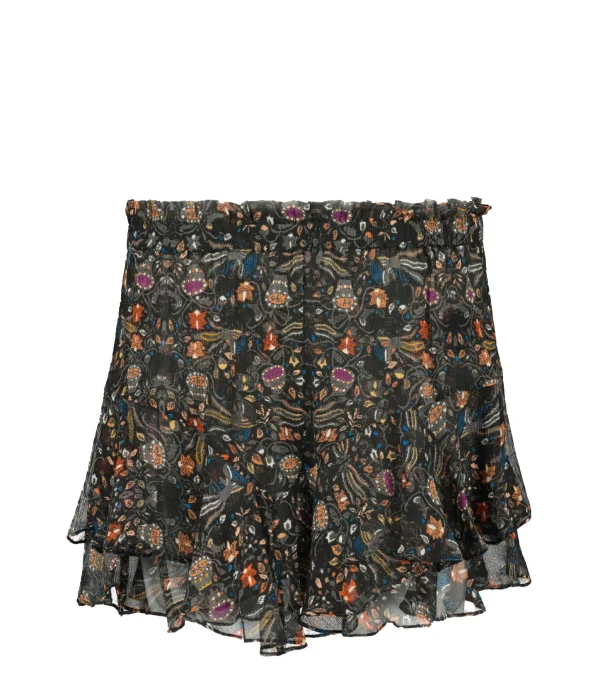 Isabel Marant Short Aboreli Soie Noir 1