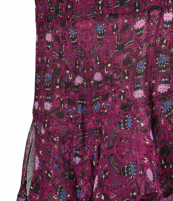 Isabel Marant Short Aboreli Soie Fuchsia 3