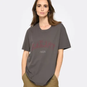 Isabel Marant Tee-shirt Homme Honore Coton Noir Délavé 11