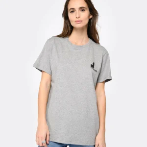 Isabel Marant Tee-shirt Homme Zafferh Coton Gris Clair 11