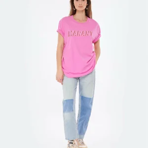 Isabel Marant Tee-shirt Homme Honore Coton Rose 15