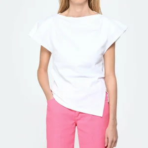 Isabel Marant Tee-shirt Sebani Coton Blanc 8