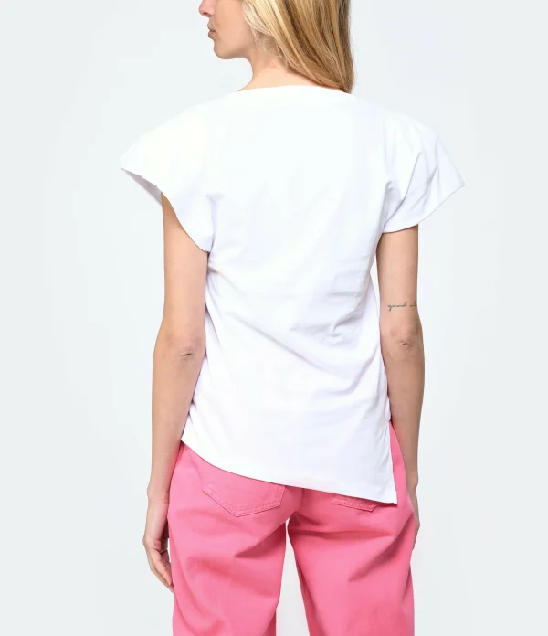 Isabel Marant Tee-shirt Sebani Coton Blanc 4