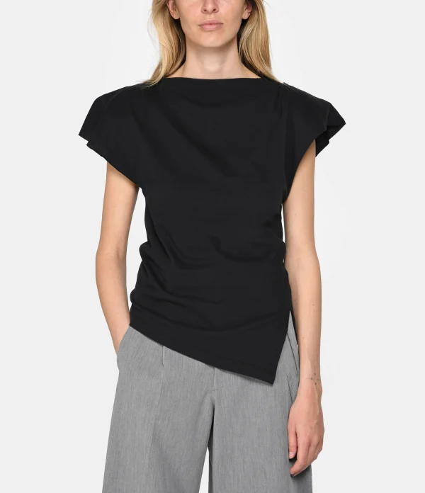 Isabel Marant Tee-shirt Sebani Coton Noir 3