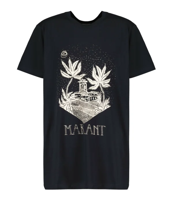 Isabel Marant Tee-shirt Homme Zafferh Coton Noir 1