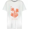 Isabel Marant Tee-shirt Homme Zafferh Coton Orange Blanc 7