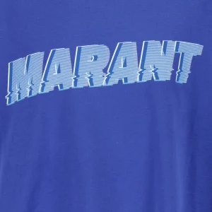 Isabel Marant Tee-shirt Homme Honore Coton Bleu Électrique 10