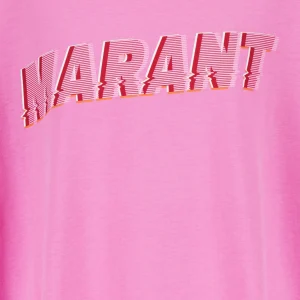 Isabel Marant Tee-shirt Homme Honore Coton Rose 9