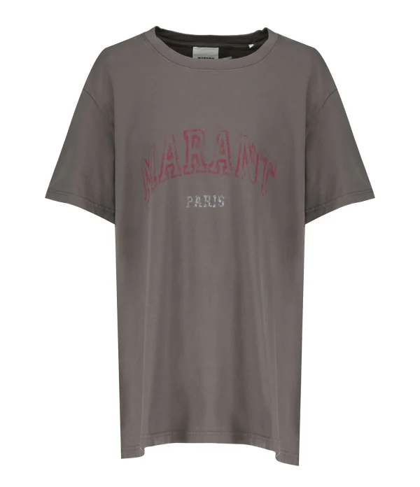 Isabel Marant Tee-shirt Homme Honore Coton Noir Délavé 1