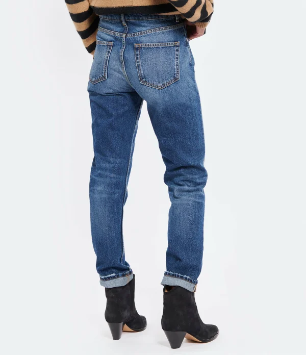 IRO Jean Shama Coton Bleu Foncé 5