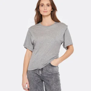 IRO Tee-shirt Fortuna Coton Gris Mélangé 11