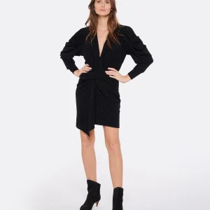 IRO Robe Luca Lurex Noir 7