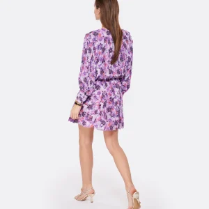 IRO Robe Madea Imprimé Violet 9