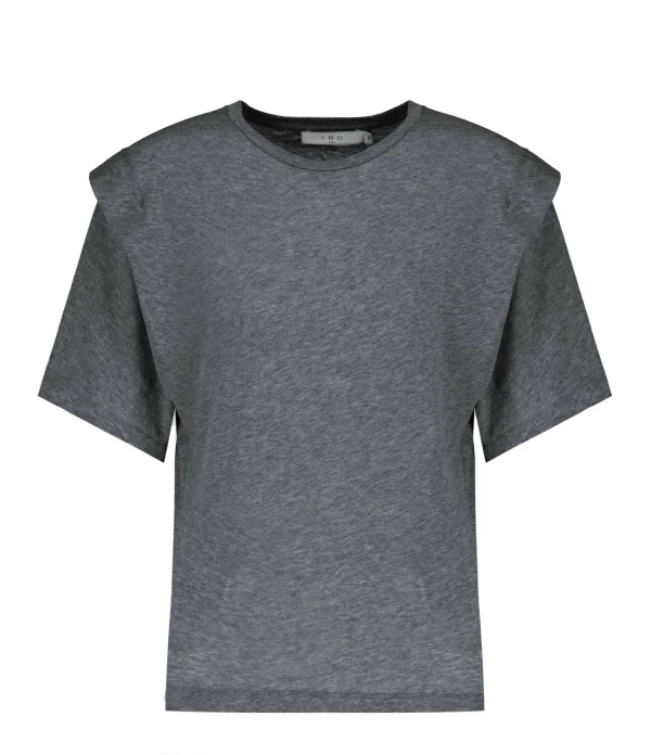 IRO Tee-shirt Fortuna Coton Gris Foncé 1