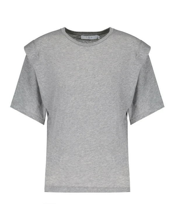 IRO Tee-shirt Fortuna Coton Gris Mélangé 1