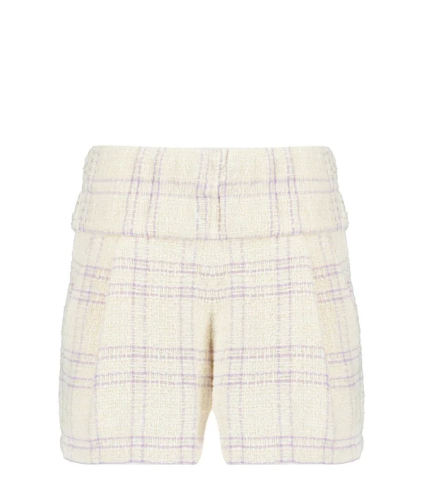 IRO Short Oline Coton Écru Lilas 1