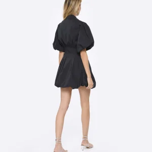 JONATHAN SIMKHAI Robe Cléo Coton Noir 9