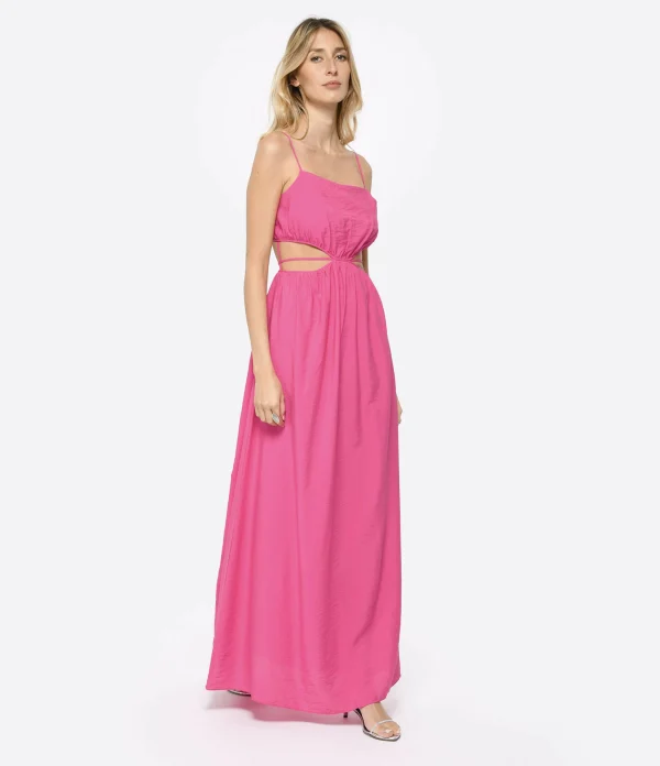 JONATHAN SIMKHAI Robe Amora Rose Berry 4