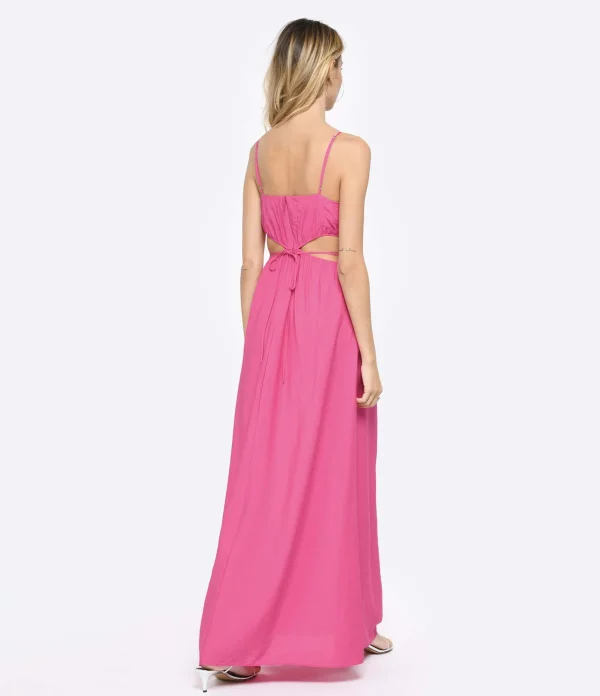 JONATHAN SIMKHAI Robe Amora Rose Berry 5