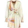 JONATHAN SIMKHAI Robe Courte Roma Satin Imprimé 14