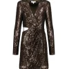 JONATHAN SIMKHAI Robe Blazer Conrad Sequins Sable 14