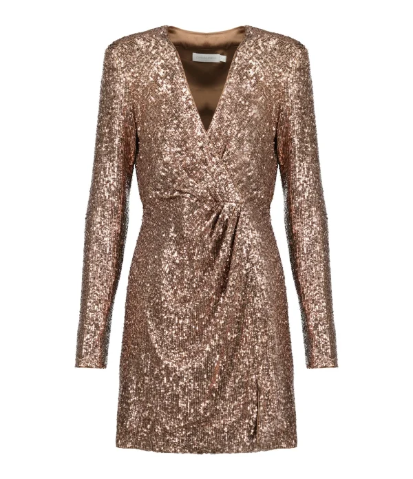 JONATHAN SIMKHAI Robe Blazer Monty Sequins Latte 1