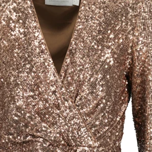 JONATHAN SIMKHAI Robe Blazer Monty Sequins Latte 6