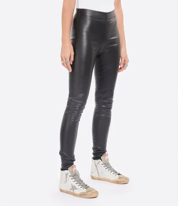 Joseph Pantalon Legging Cuir Noir 5