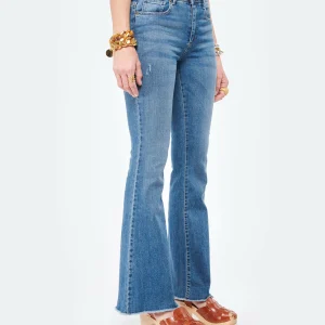 JEANNE VOULAND Jean Faden Flare Coton Bleu 14