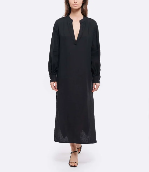 JEANNE VOULAND Robe Hadya Lin Noir 4