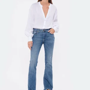 JEANNE VOULAND Jean Faden Flare Coton Bleu 12