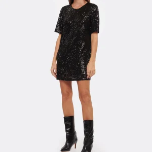 JEANNE VOULAND Robe Gala Sequin Noir 11