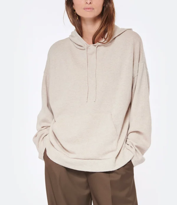 JEANNE VOULAND Sweatshirt Hoodie Gian Laine Beige 4