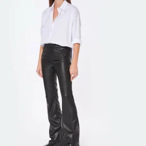 JEANNE VOULAND Pantalon Gill Simili Stretch Noir 15