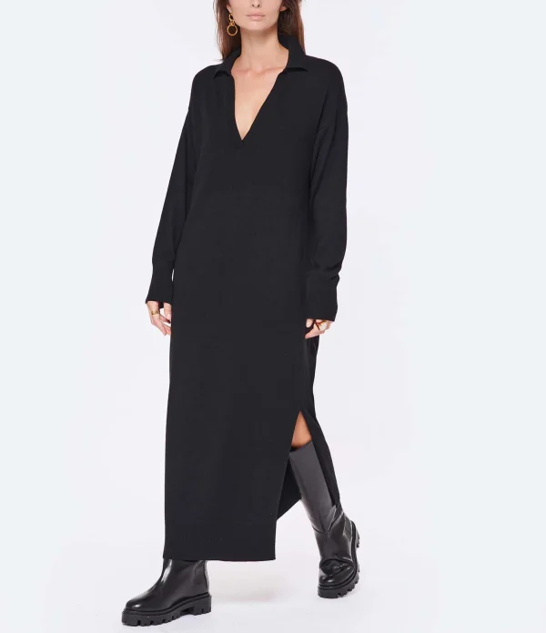 JEANNE VOULAND Robe Ina Laine Noir 4