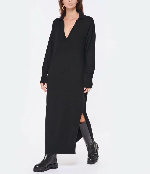 JEANNE VOULAND Robe Ina Laine Noir 4