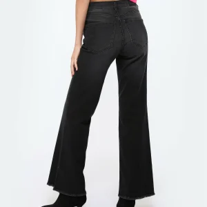 JEANNE VOULAND Jean Jilly Straight Denim Stone Noir 16