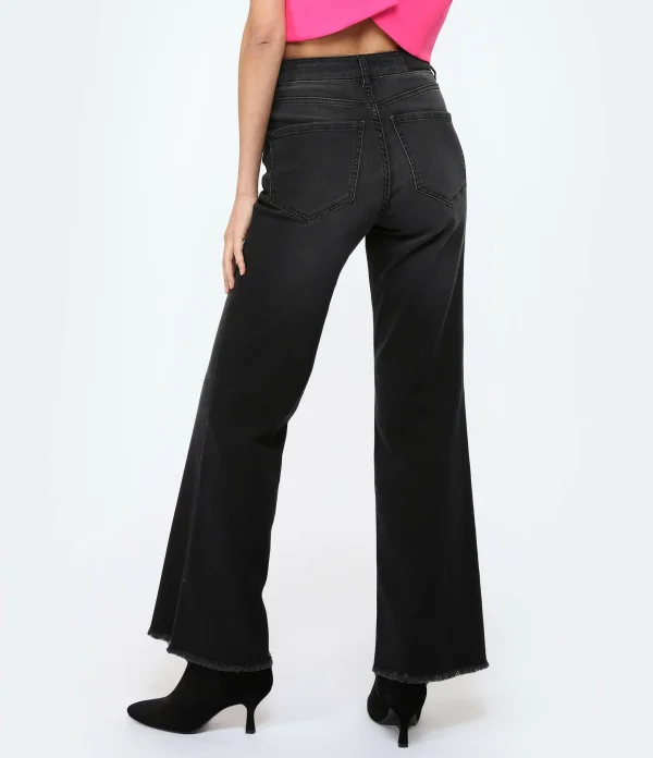 JEANNE VOULAND Jean Jilly Straight Denim Stone Noir 6