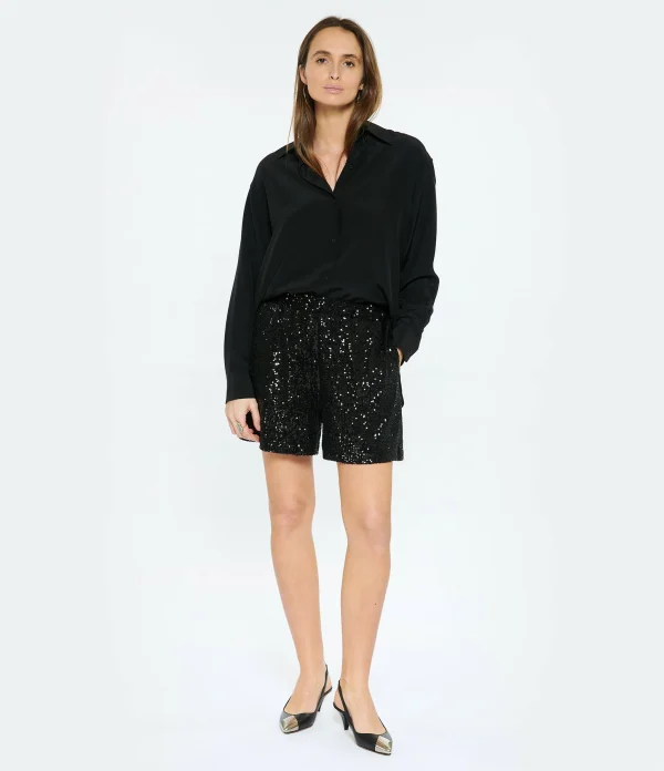 JEANNE VOULAND Short Jalla Sequins Noir 4