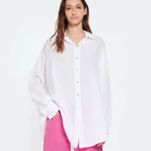 JEANNE VOULAND Chemise Tunique Jinko Coton Blanc 16