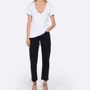 JEANNE VOULAND Tee-shirt Bobby V Coton Pima Blanc 13