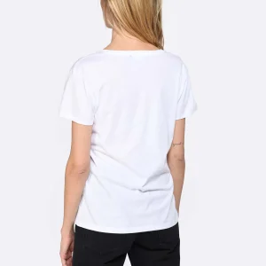 JEANNE VOULAND Tee-shirt Bobby V Coton Pima Blanc 15